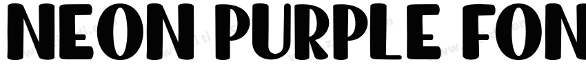 Neon Purple Font Reg字体转换